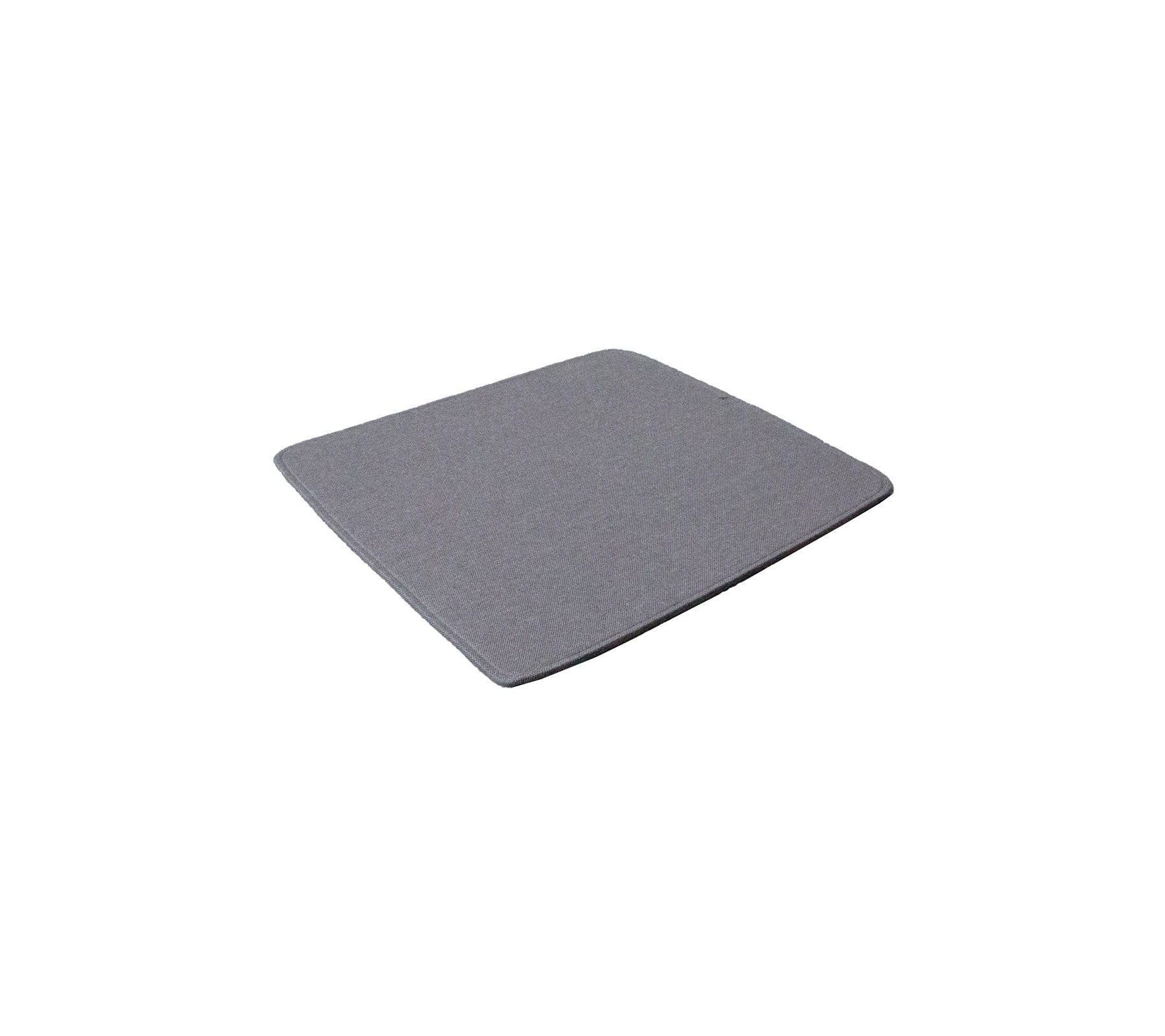 Gray, rectangular mat with rounded edges, designed for various uses such as cushioning or support in different settings.