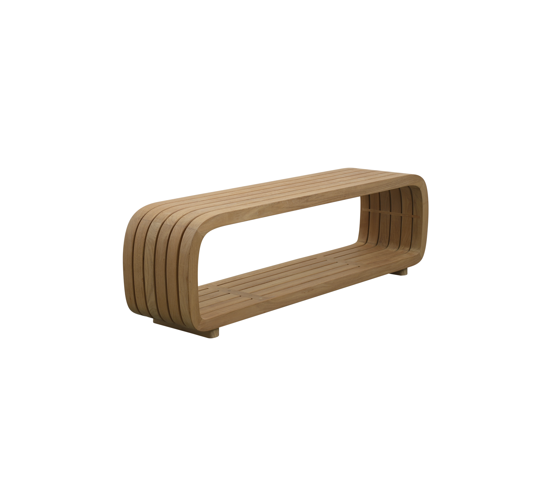 Mellow sofa module/coffee table – a sculptural, multi-functional outdoor piece with soft, organic lines and durable, weather-resistant design, ideal for creating a serene and stylish lounge setting.