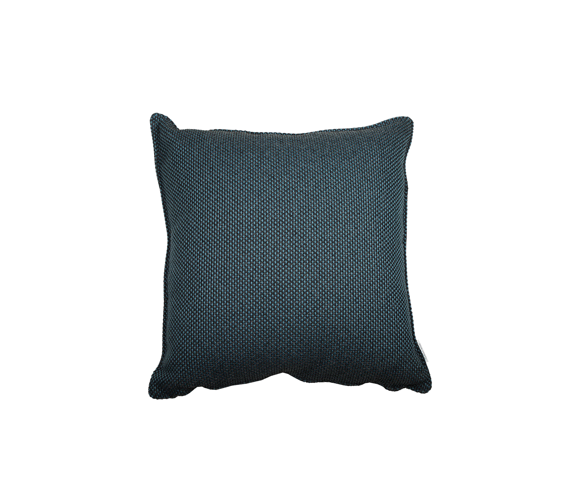 Textured dark teal pillow with a subtle pattern, adding a cozy touch to any setting. Perfect for home decor or accenting furniture.