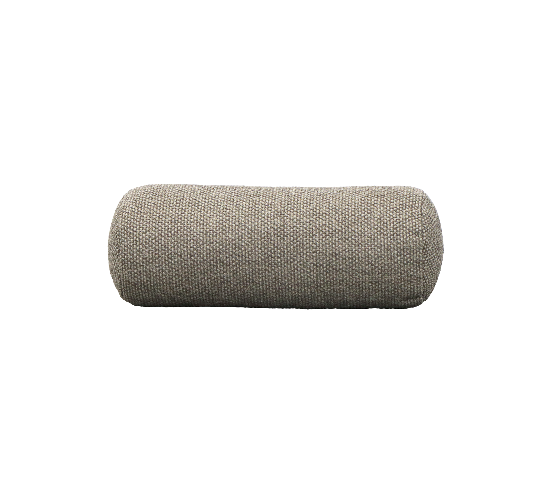 Textured cylindrical cushion in a neutral color, designed for comfort and support, perfect for enhancing relaxation areas.