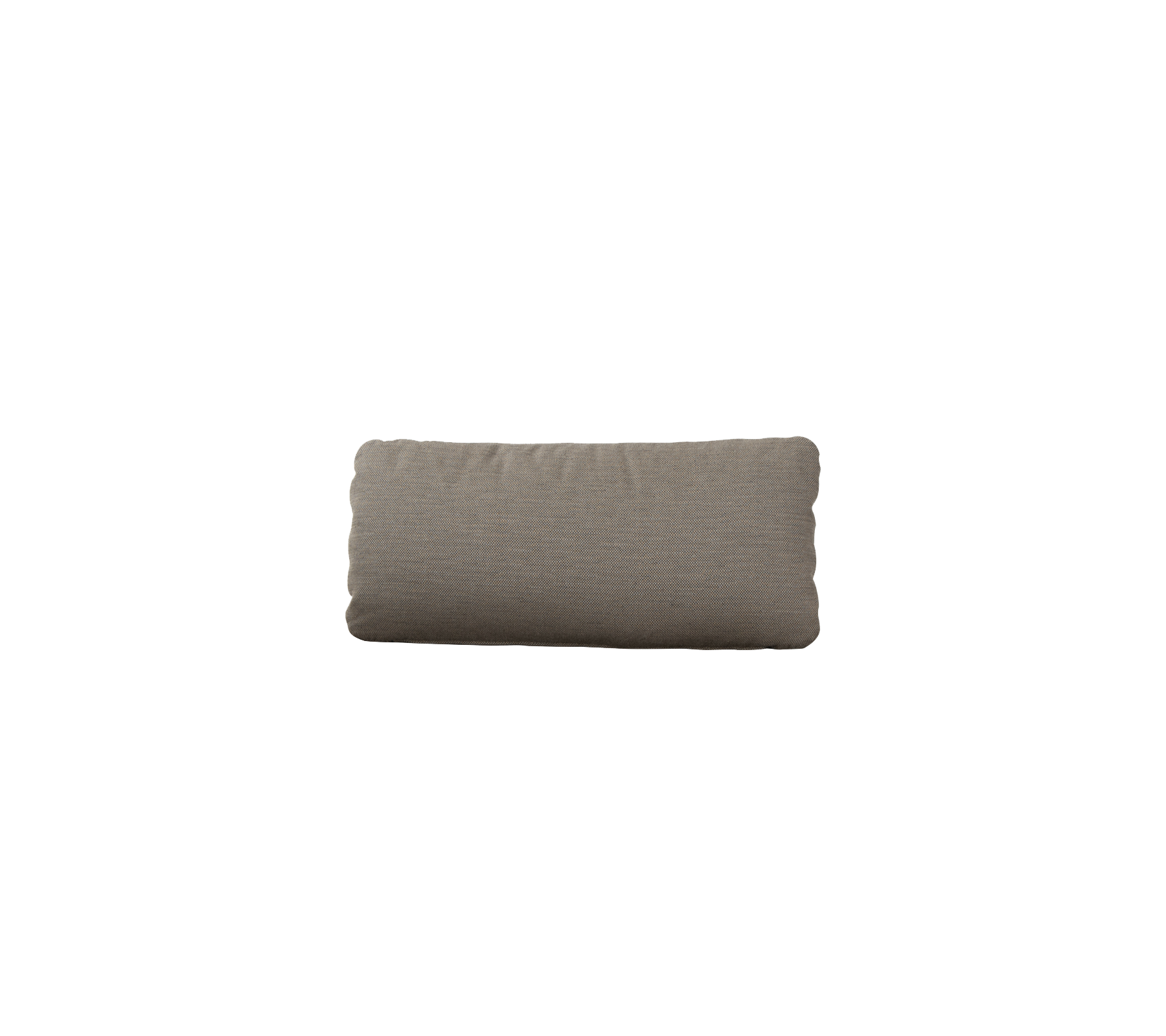 Rectangular cushion in a muted brown fabric, perfect for adding comfort and style to seating arrangements.