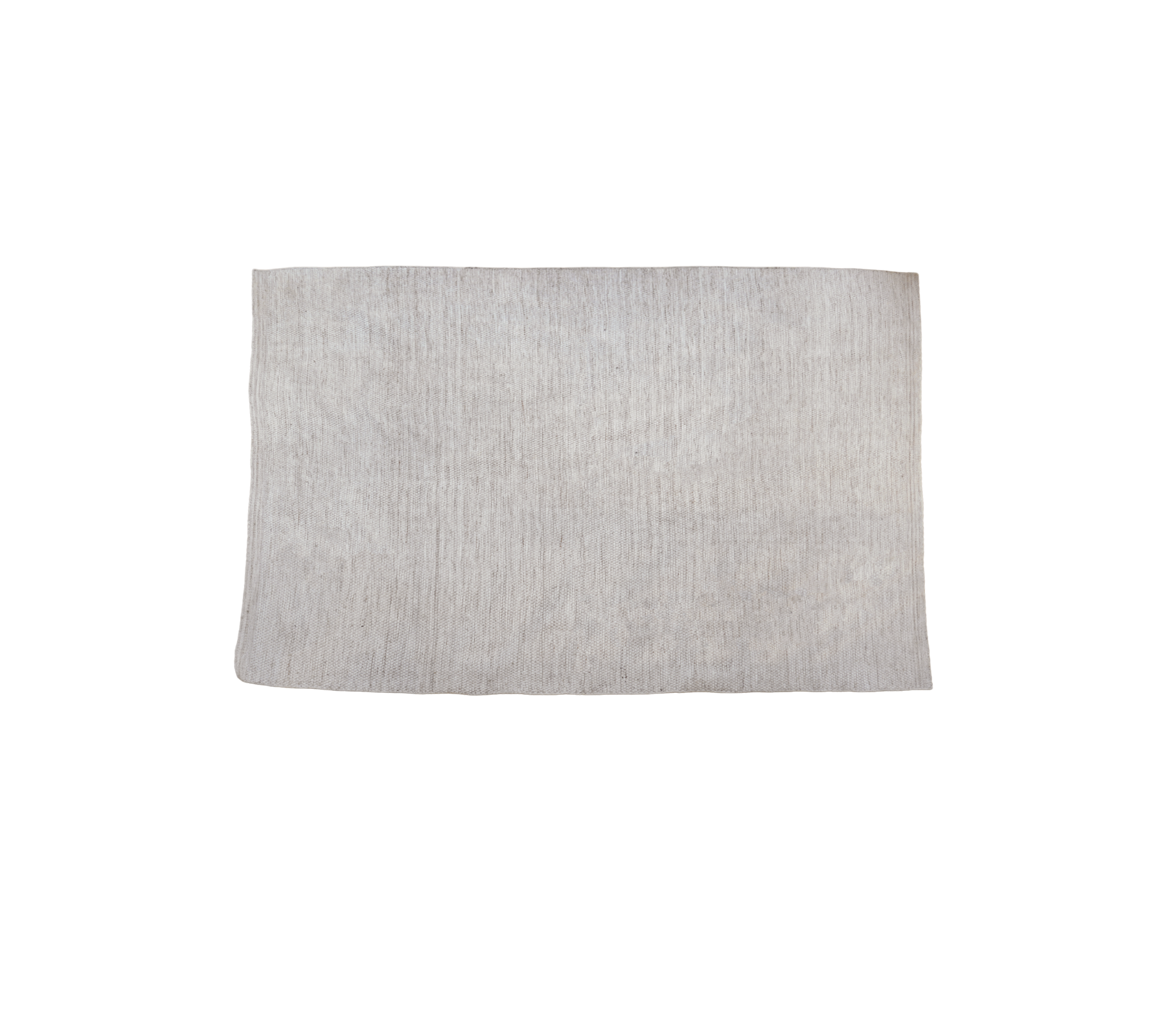 Multi-colour rug in a sand tone with textured surface.