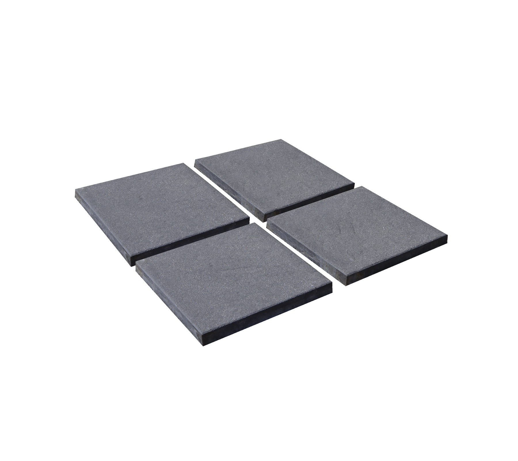 Four square slabs arranged together, designed to provide a stable base for a parasol.