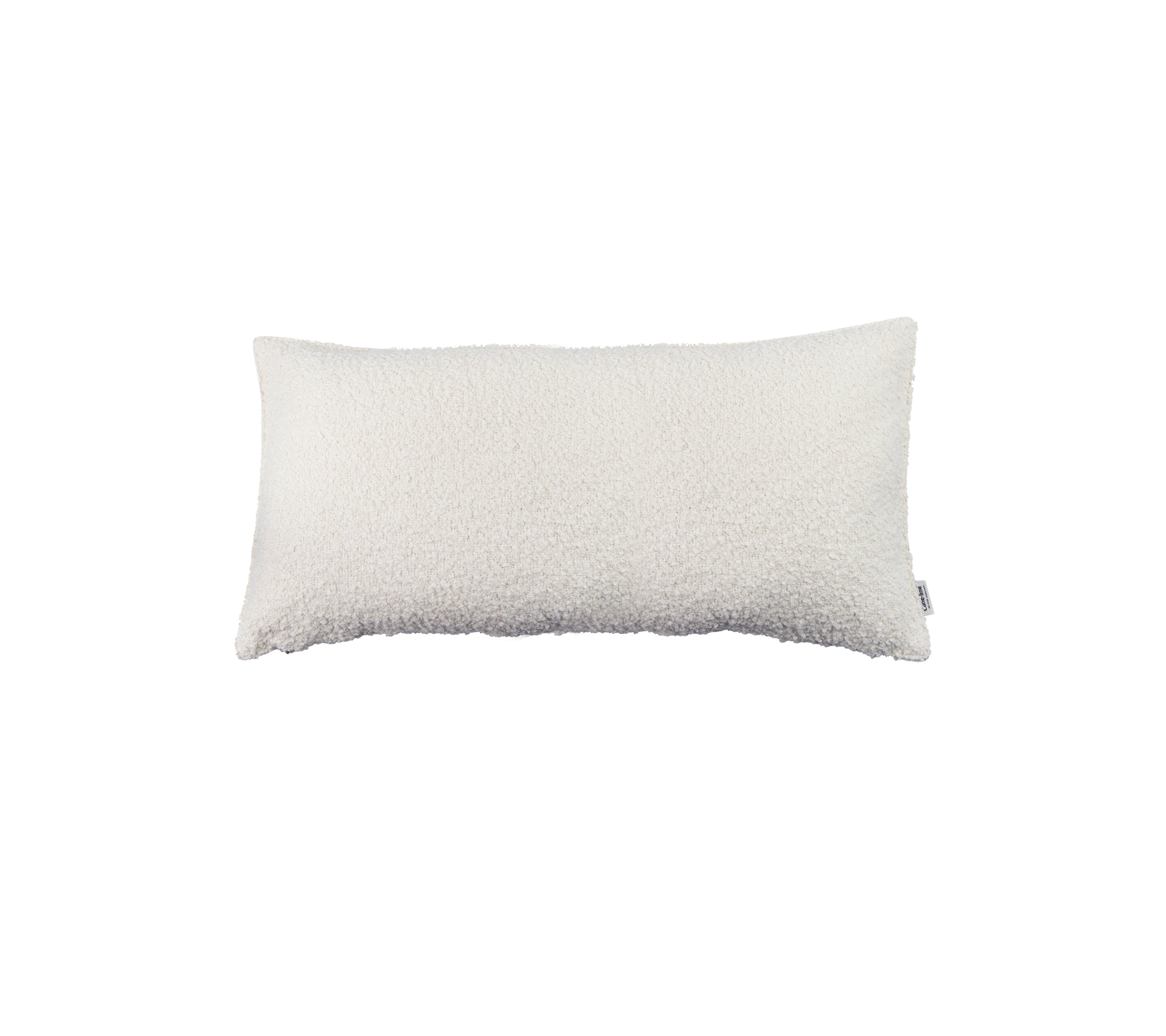 Rectangular white pillow with a soft, textured surface, ideal for comfort and support in various settings.