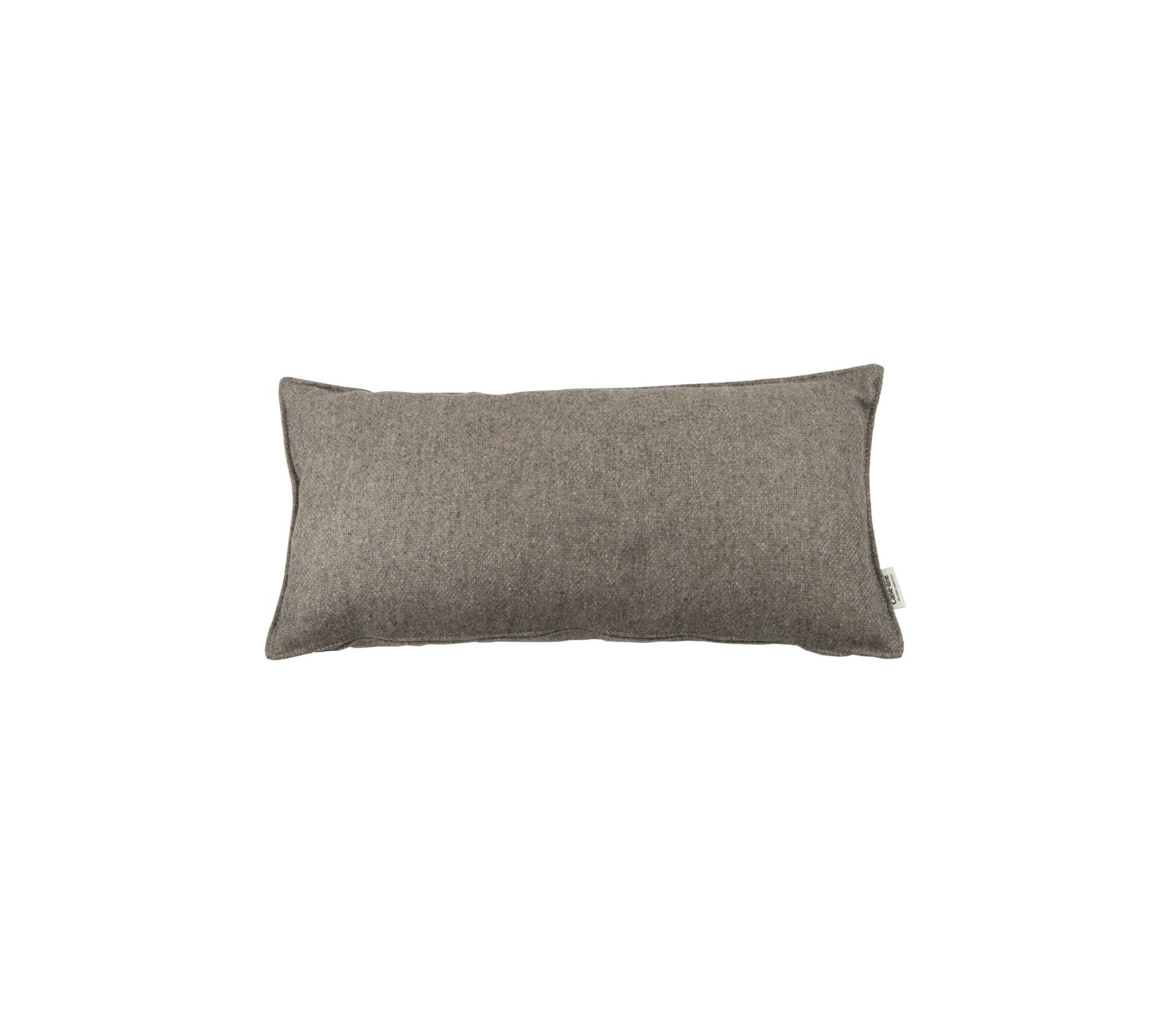 Rectangular cushion in a neutral gray fabric, providing a soft and stylish accent to any space.