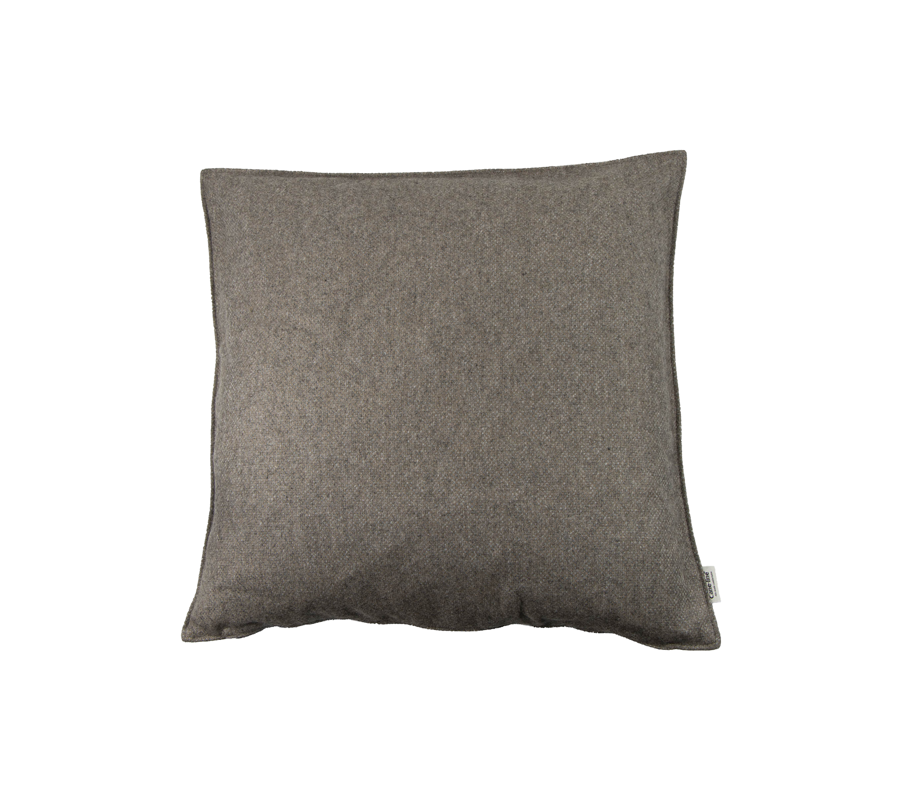 Gray decorative pillow with a soft texture, ideal for adding comfort and style to any space.